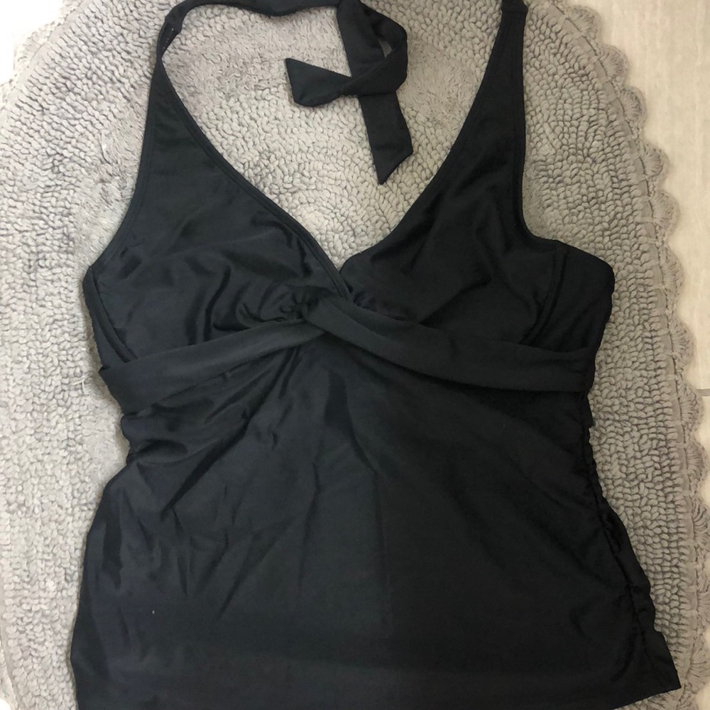Athleta halter tankini swim top